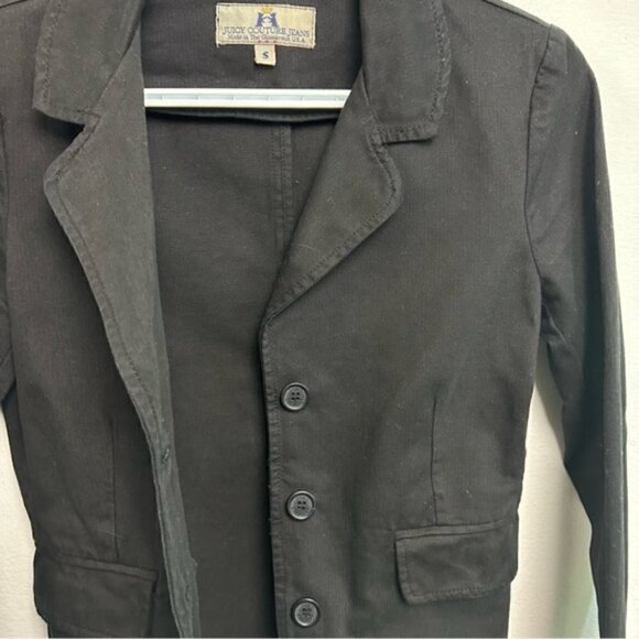 JUICY Couture Black Embroidered Button Blazer S - Picture 6 of 9
